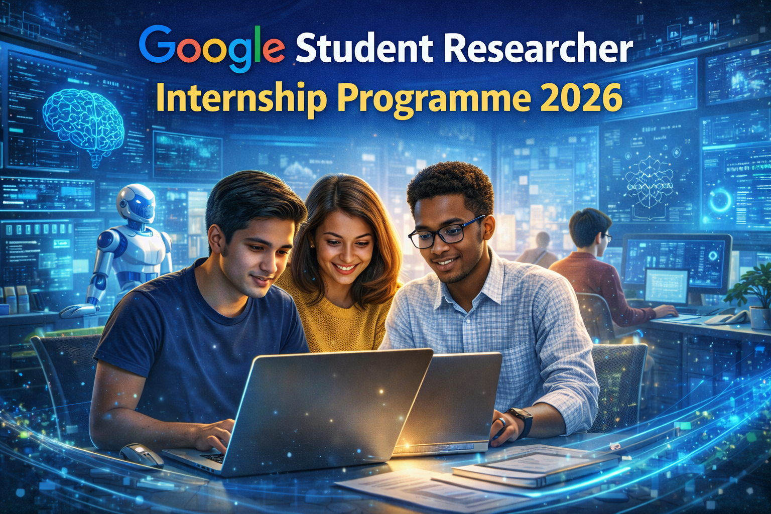 Google Student Researcher Internship 2026 programme for university students working on advanced research projects